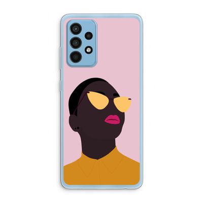 Yellow glasses: Samsung Galaxy A52 Transparant Hoesje