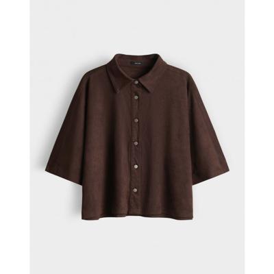 Opus - Bruin | unisex | Blouse | Bruin | L | regular | Kamst mode