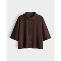 Opus - Bruin | unisex | Blouse | Bruin | L | regular | Kamst mode