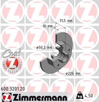 Remschijf Coat Z 600320120