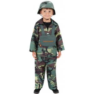 Paratrooper soldaten leger verkleedkleding kostuum - groen - kinderen - stoer - Army