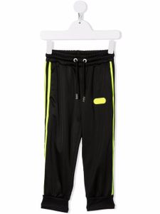 Gcds Kids pantalon de jogging à patch logo - Noir