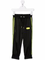 Gcds Kids pantalon de jogging à patch logo - Noir