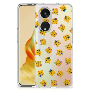 TPU bumper voor OPPO Reno8 T 5G Katten Emojis