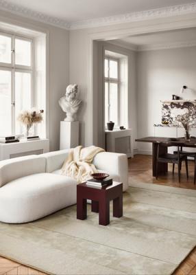 Layered - Vloerkleed Stripe Grande Wool Rug Pistachio - 180x270 cm