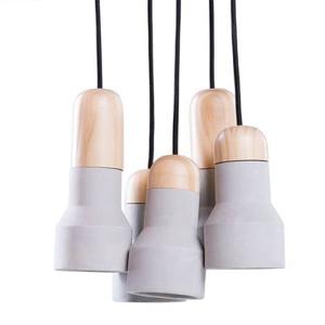 Beliani - APURE - Hanglamp 5 lampen - Grijs - Beton