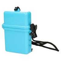 Gerimport opbergbox waterdicht - blauw - kleine opberger - 8 x 3 x 11 cm - geldkoker