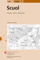 Wandelkaart - Topografische kaart 1199 Scuol | Swisstopo - thumbnail