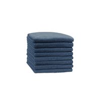 Eleganzzz Handdoek 100% Katoen 50x100cm - oceaan blauw - Set van 8 - thumbnail