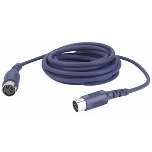 DAP FL52 5-pins DIN MIDI male-female kabel 3m 5-pins aangesloten