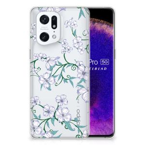 OPPO Find X5 Pro Uniek TPU Case Blossom White