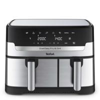 Tefal Dual Easy Fry & Grill EY905D Easy Fry & Grill Dual EY905D 8.3L XXL heteluchtfriteuse met dubbele lades rvs