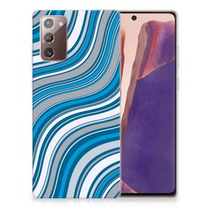 Samsung Note 20 TPU bumper Waves Blue