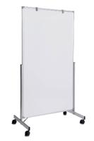 Maul Whiteboard Whiteboard MAULpro easy2move (b x h) 1000 mm x 1800 mm Grijs Kunststof coating Aan beide zijden te gebruiken, Incl. wielen - thumbnail