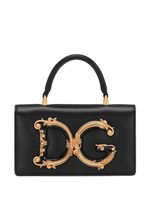 Dolce & Gabbana mini sac à main DG Girls en cuir - Noir