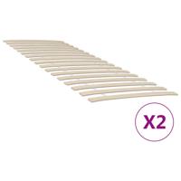 Lattenbodems 2 st met 34 latten 70x200 cm