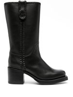 Hereu bottes Aumandra 65 mm en cuir - Noir