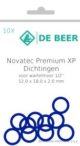 De Beer primium ring 1/2" 12x18x2a 10 stuks
