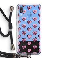 GIRL POWER: Samsung Galaxy A40 Transparant Hoesje met koord
