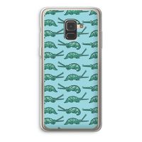 Kroko: Samsung Galaxy A8 (2018) Transparant Hoesje