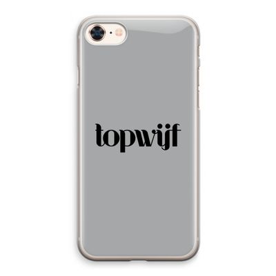 Topwijf Grijs Zwart: iPhone 8 Transparant Hoesje