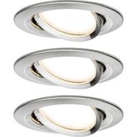 Paulmann 92959 LED-inbouwlamp Set van 3 stuks LED 18 W IJzer (geborsteld)