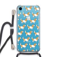 Doggy: iPhone XR Transparant Hoesje met koord