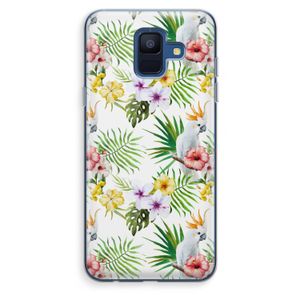 Gele kuif: Samsung Galaxy A6 (2018) Transparant Hoesje