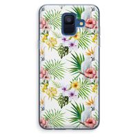 Gele kuif: Samsung Galaxy A6 (2018) Transparant Hoesje