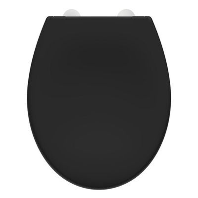 Toiletbril Schutte Lupos Softclose en Quick-Release Mat Zwart Schutte