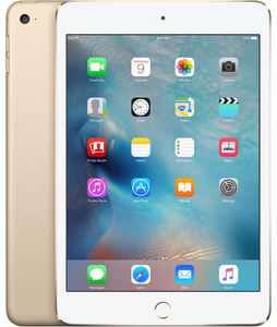 Refurbished iPad Mini 4 128 GB 4G Goud Zichtbaar gebruikt