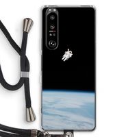 Alone in Space: Sony Xperia 1 III Transparant Hoesje met koord