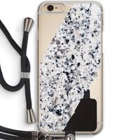 Gespikkelde marmer: iPhone 6 / 6S Transparant Hoesje met koord