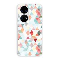Gekleurde driehoekjes pastel: Huawei P50 Transparant Hoesje Gekleurde driehoekjes pastel: Huawei P50 Transparant Hoesje