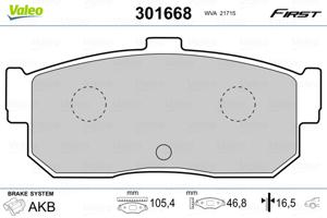 Valeo Remblokset 301668