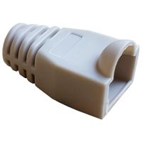 25 Soepele hulzen voor RJ45 pluggen beige 25 Soepele hulzen voor RJ45 pluggen beige