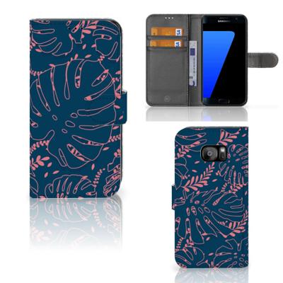 Samsung Galaxy S7 Edge Hoesje Palm Leaves
