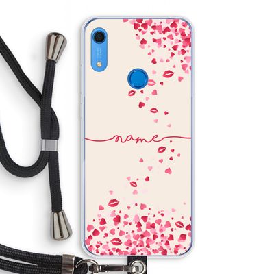 Hartjes en kusjes: Huawei Y6s Transparant Hoesje met koord