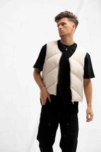 Equalité Diagonal Bodywarmer Heren Gebroken Wit - Maat XXS - Kleur: Wit | Soccerfanshop