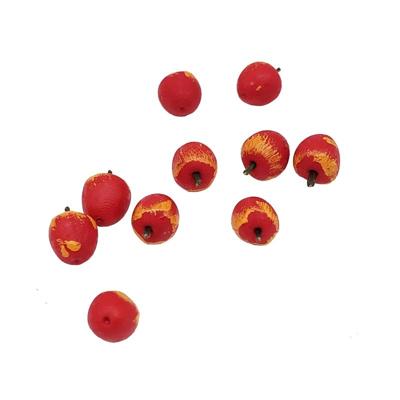 30 stuks/3 packs 1:12 Mini Doll House keuken miniatuur voedsel spelen decoratie fruit Apple (rood)