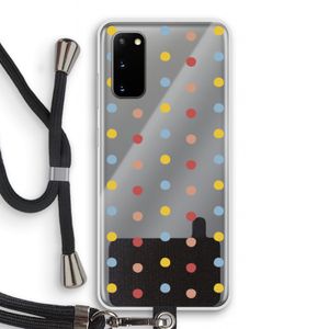 Bollen: Samsung Galaxy S20 Transparant Hoesje met koord