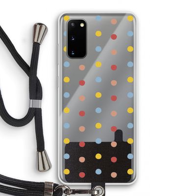 Bollen: Samsung Galaxy S20 Transparant Hoesje met koord