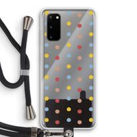 Bollen: Samsung Galaxy S20 Transparant Hoesje met koord