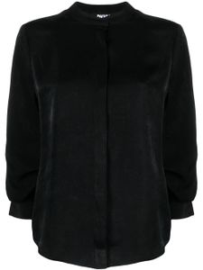 DKNY chemise boutonnée à manches bouffantes - Noir