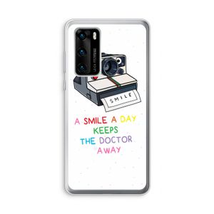 Smile: Huawei P40 Transparant Hoesje