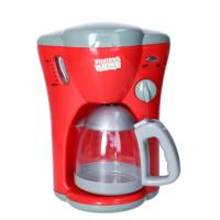 Koffiezetapparaat - rood - kunststof - 23 cm - kinderspeelgoed