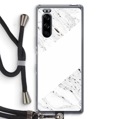 Biggest stripe: Sony Xperia 5 Transparant Hoesje met koord