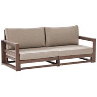 Beliani TIMOR - Tuinsofa-Donkere houtkleur-FSC® gecertificeerd acaciahout - thumbnail