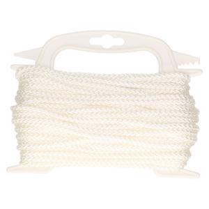 Wit touw - 5 mm x 20 meter - kunststof gedraaid - hobby/klus - binnen / buiten