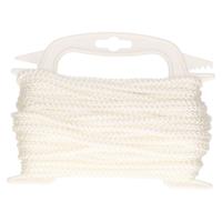 Wit touw - 5 mm x 20 meter - kunststof gedraaid - hobby/klus - binnen / buiten Wit touw - 5 mm x 20 meter - kunststof gedraaid - hobby/klus - binnen / buiten